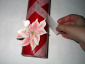 Candela natalizia con decoupage