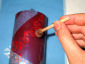 Decorare candela per Natale