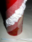 Candela natalizia con decoupage