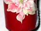 Candela di Natale con decoupage