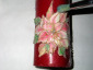 Candela natalizia con decoupage