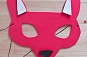 Maschera volpe in gomma crepla