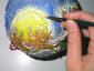 Effetto luce intorno a immagine per decoupage