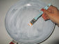 Gesso acrilico su padella per decoupage 