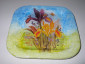 Fine della prima fase del piatto decoupage