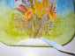 Piatto iris paper sculpture