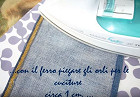 Piegatura jeans con ferro da stiro