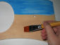Portafoto estivo con decoupage spiaggia