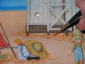 Portafoto estivo con decoupage spiaggia