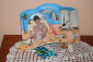 Portafoto estivo con decoupage spiaggia