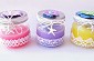 Candele con decoupage barattolo