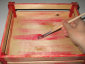Colorazione di rosso con effetto striature