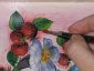 Sfumature di colore su immagine per decoupage