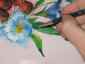 Sfumature di colore su immagine per decoupage