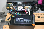 Cambio batteria UPS smontato